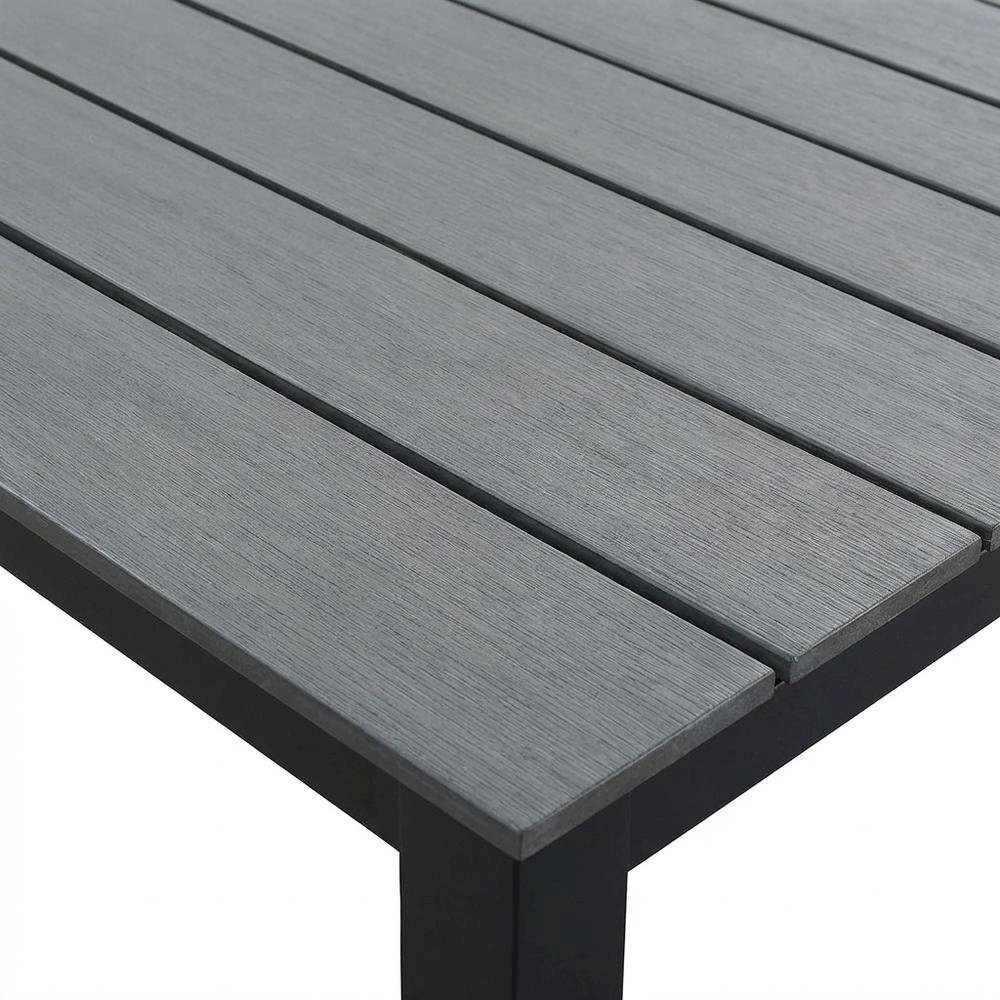 Elegant 80-Inch Outdoor Patio Dining Table With Sturdy Construction. Picture 5