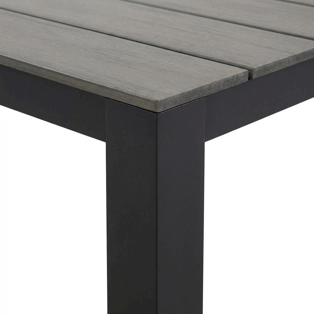 Elegant 80-Inch Outdoor Patio Dining Table With Sturdy Construction. Picture 6
