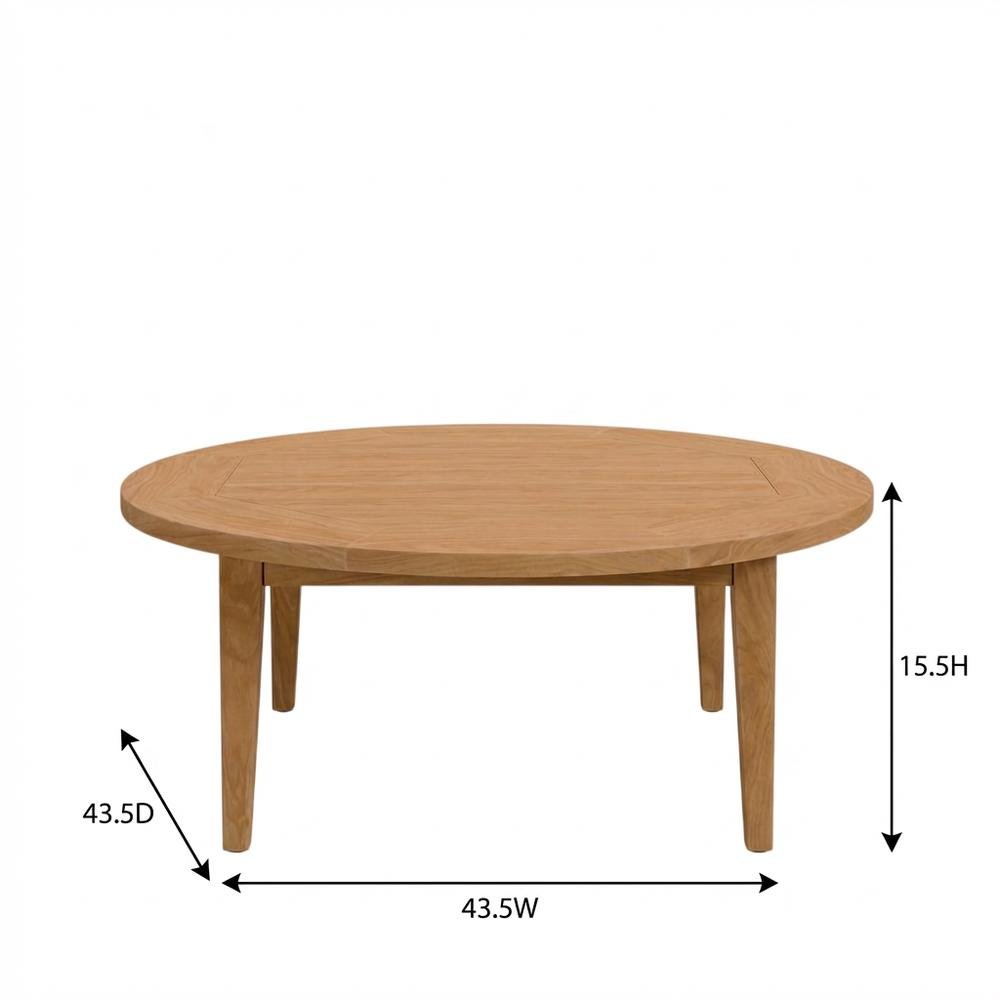 Teak Wood Outdoor Coffee Table With Durable Top And Elegant Design. Picture 7
