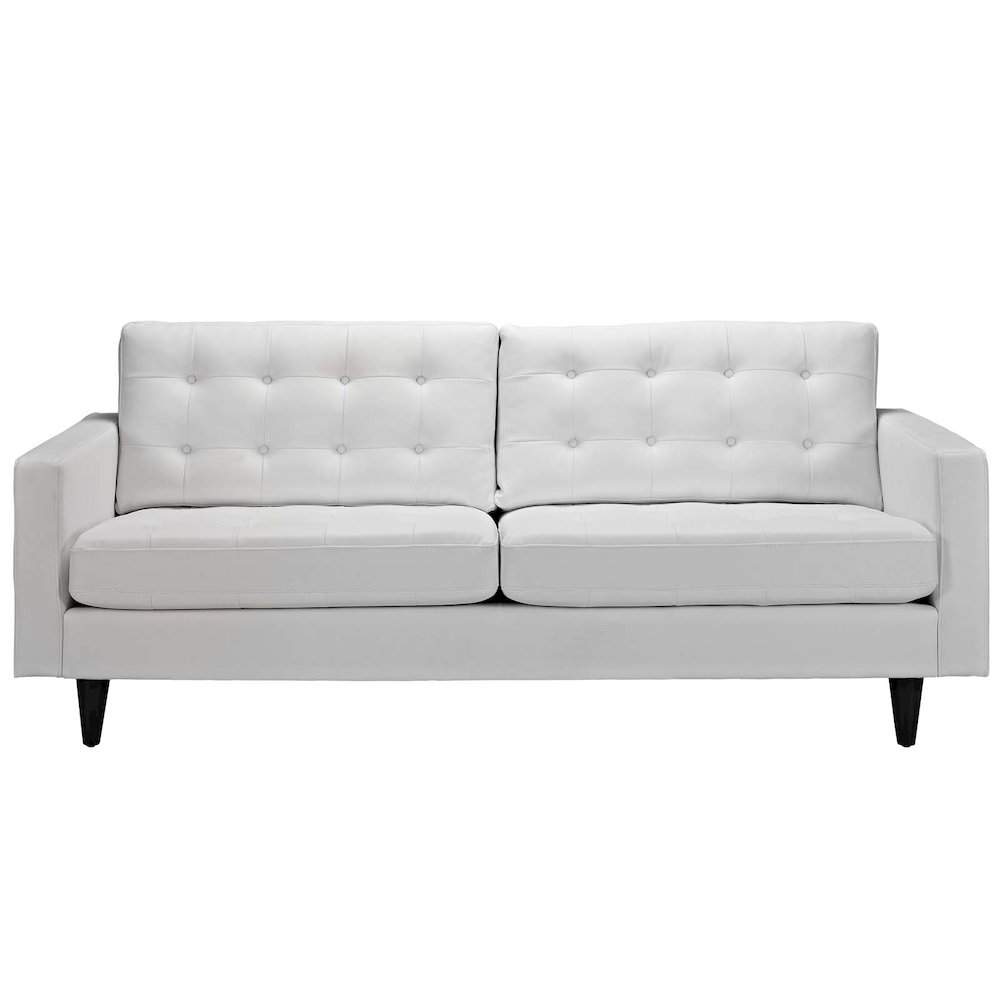 Empress Bonded Leather Sofa. Picture 1