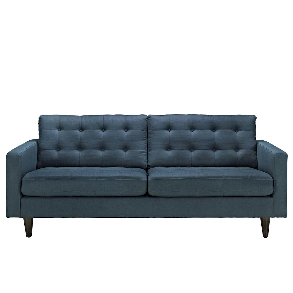 Empress Upholstered Fabric Sofa. Picture 2