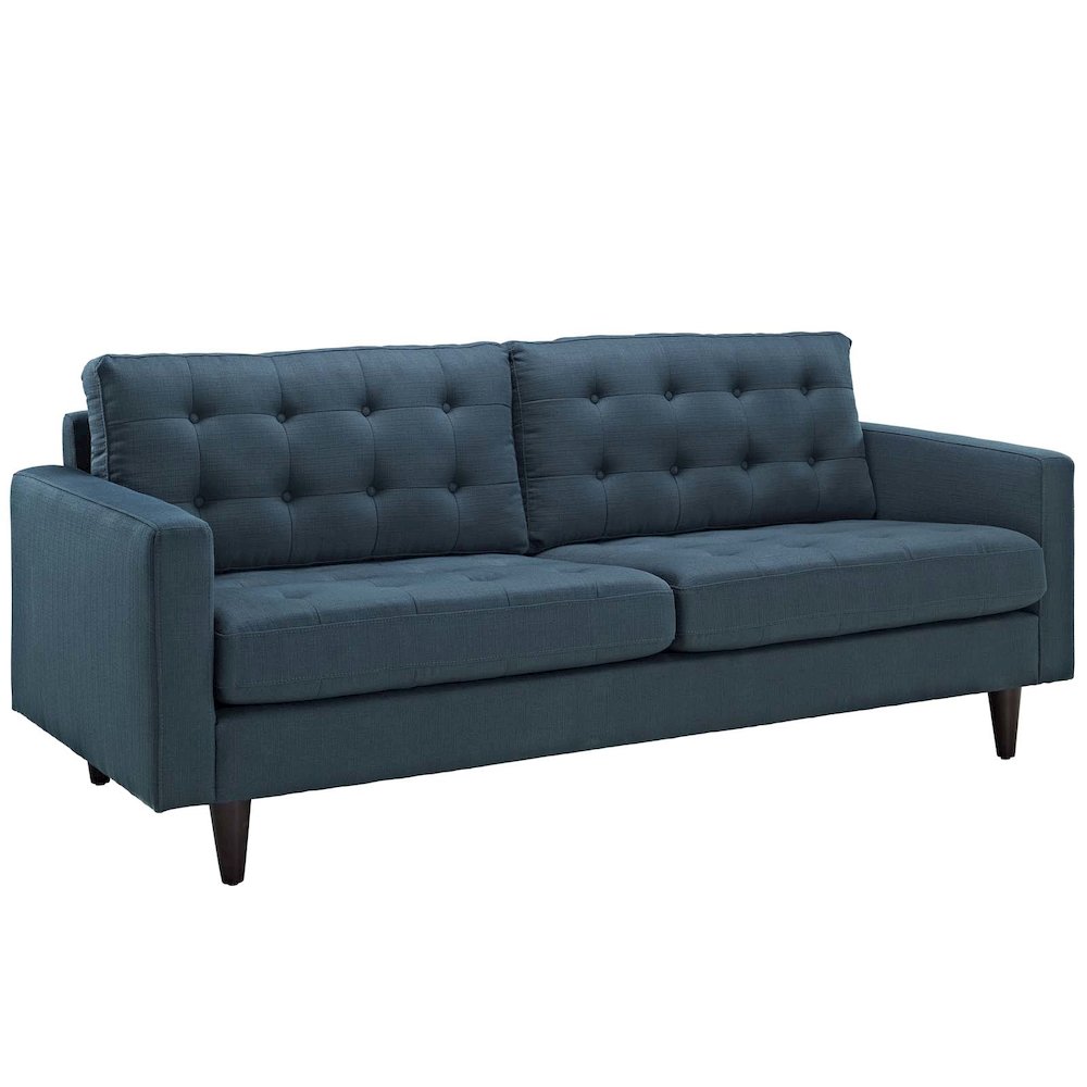 Empress Upholstered Fabric Sofa. Picture 1