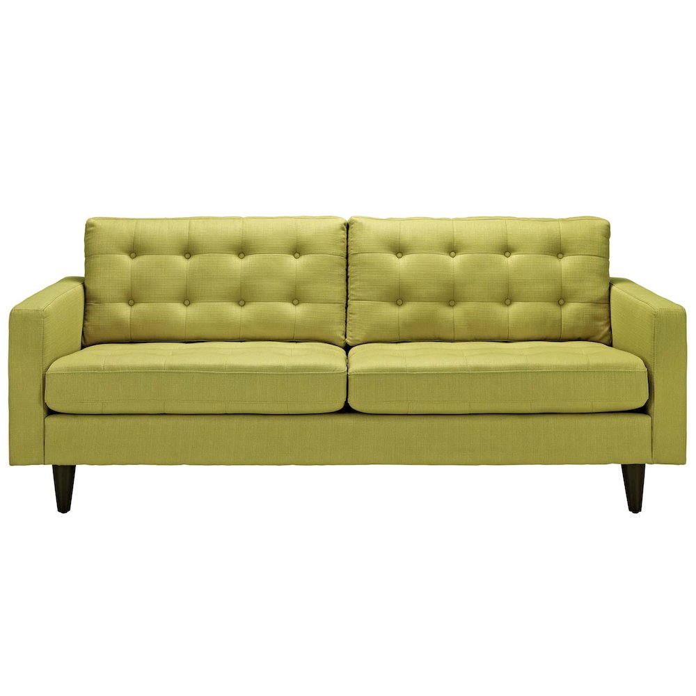 Empress Upholstered Fabric Sofa. Picture 2