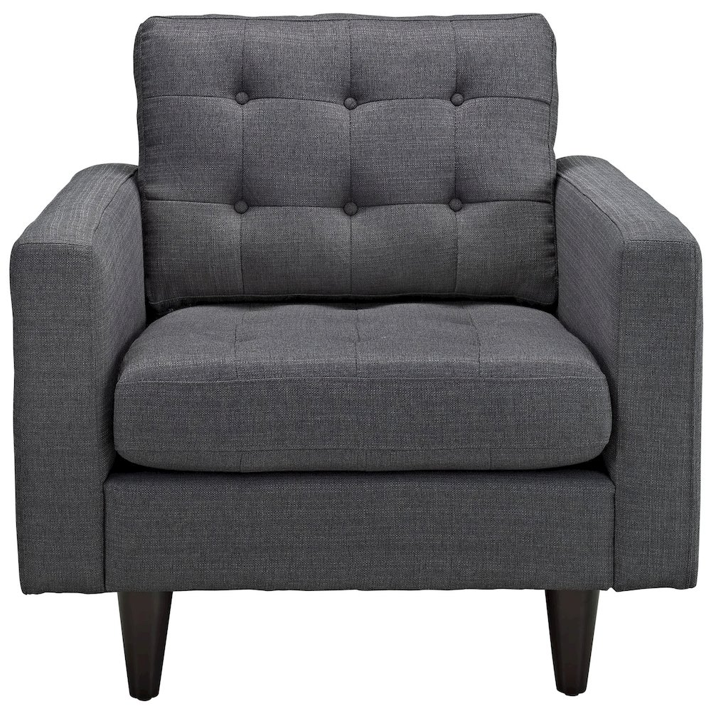 Empress Upholstered Fabric Armchair. Picture 2