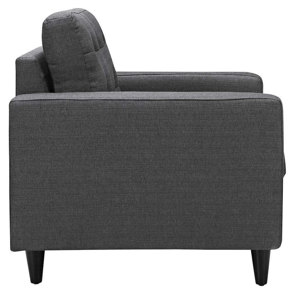 Empress Upholstered Fabric Armchair. Picture 3