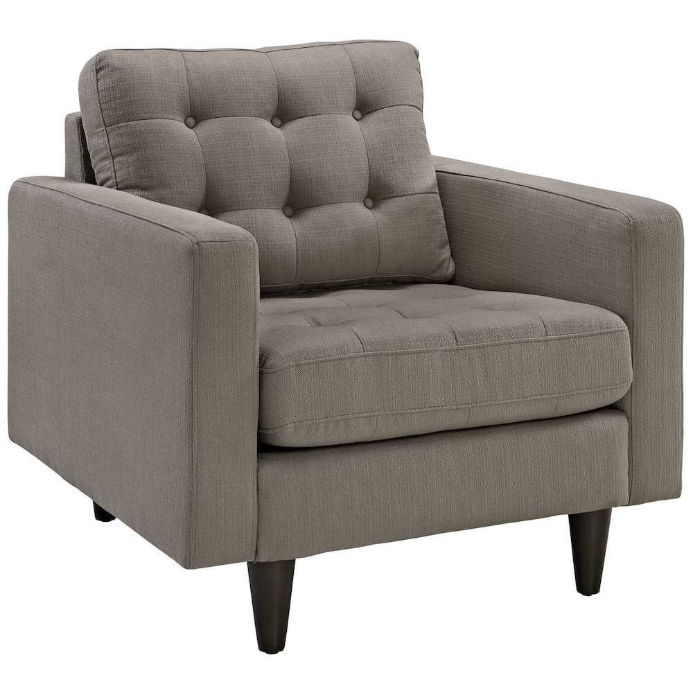 Empress Upholstered Fabric Armchair. Picture 1