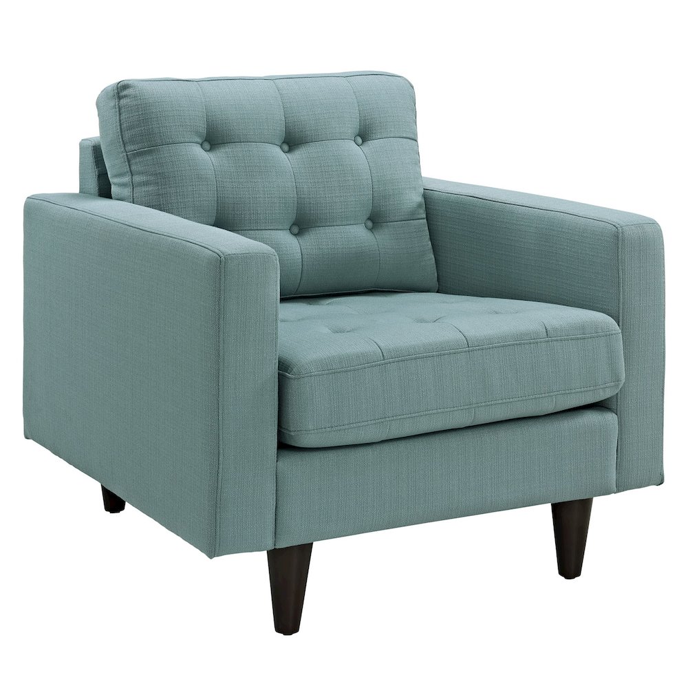 Empress Upholstered Fabric Armchair. Picture 1