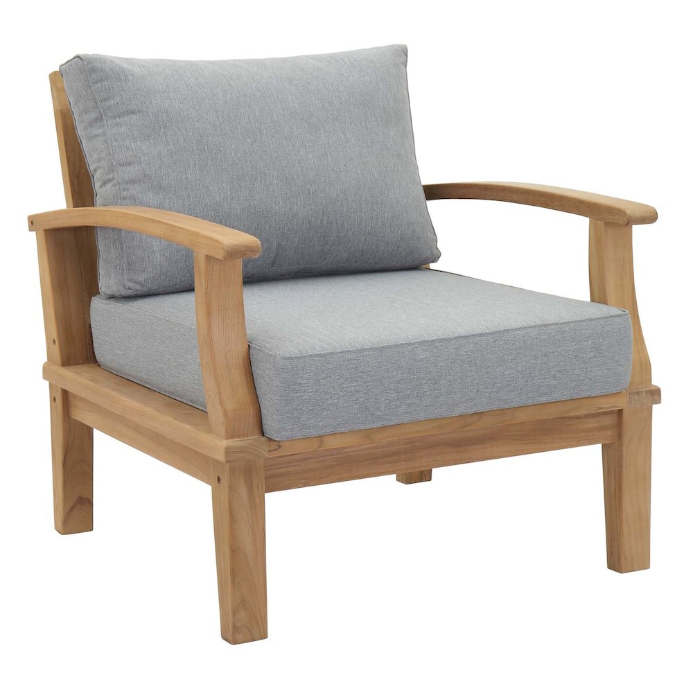 Marina Outdoor Patio Teak Armchair. Picture 1