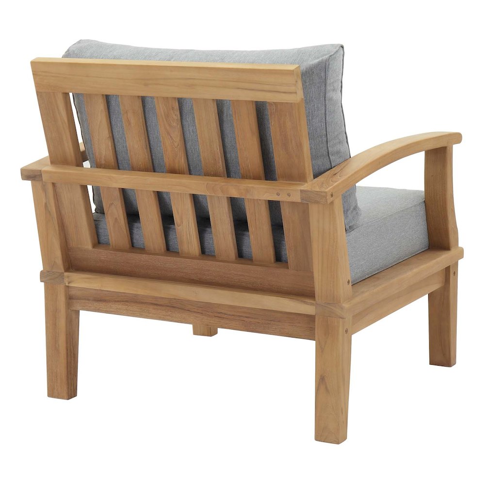 Marina Outdoor Patio Teak Armchair. Picture 3