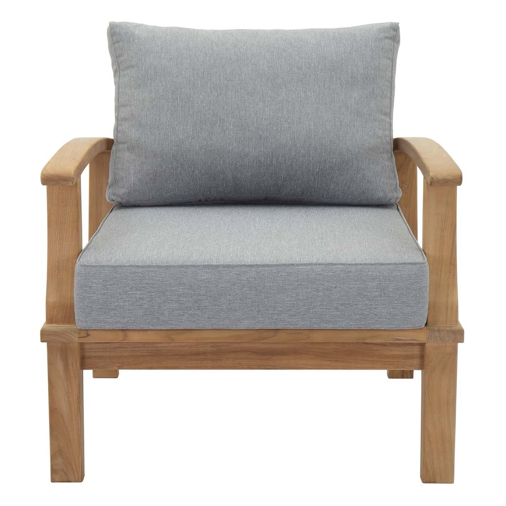 Marina Outdoor Patio Teak Armchair. Picture 4