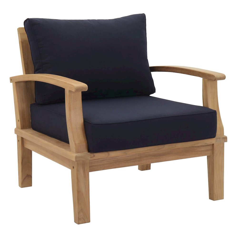 Marina Outdoor Patio Teak Armchair. Picture 1