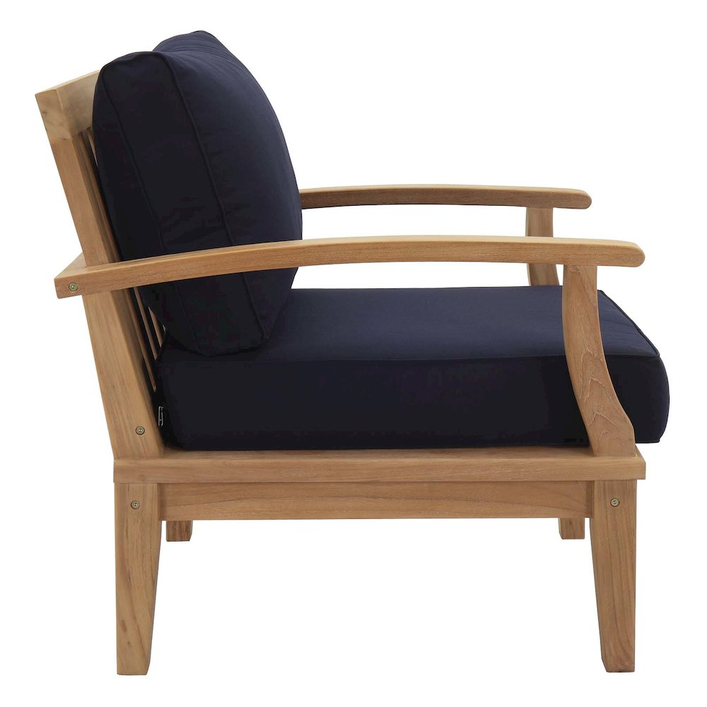 Marina Outdoor Patio Teak Armchair. Picture 2