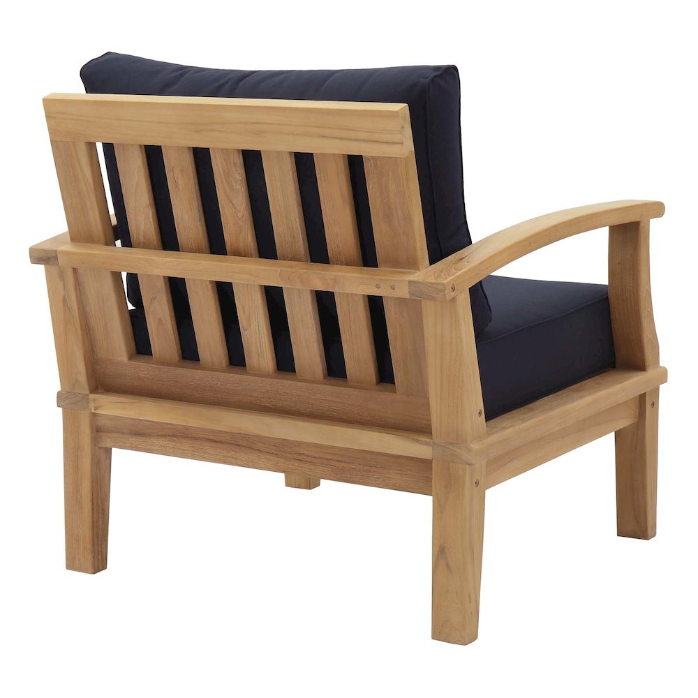 Marina Outdoor Patio Teak Armchair. Picture 3