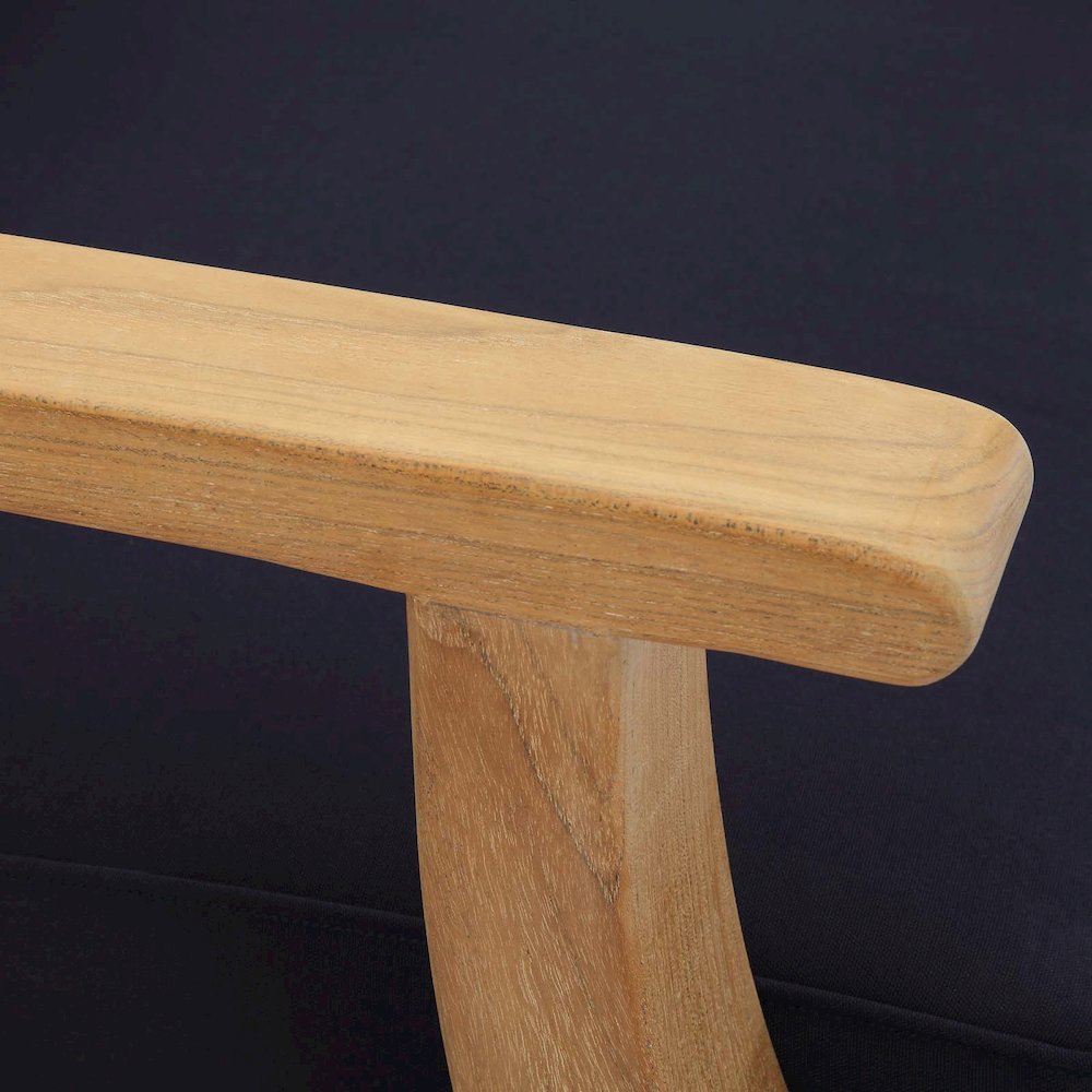 Marina Outdoor Patio Teak Armchair. Picture 6