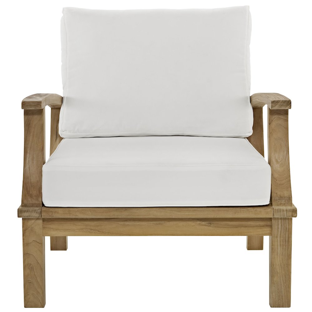 Marina Outdoor Patio Teak Armchair. Picture 2