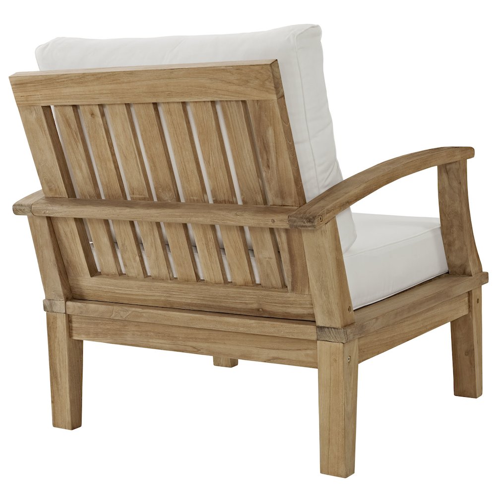 Marina Outdoor Patio Teak Armchair. Picture 4