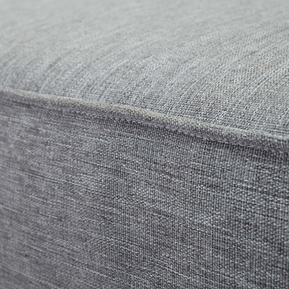 Marina Outdoor Patio Teak Right-Facing Sofa. Picture 9