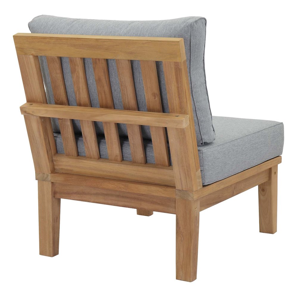 Marina Armless Outdoor Patio Teak Sofa. Picture 3