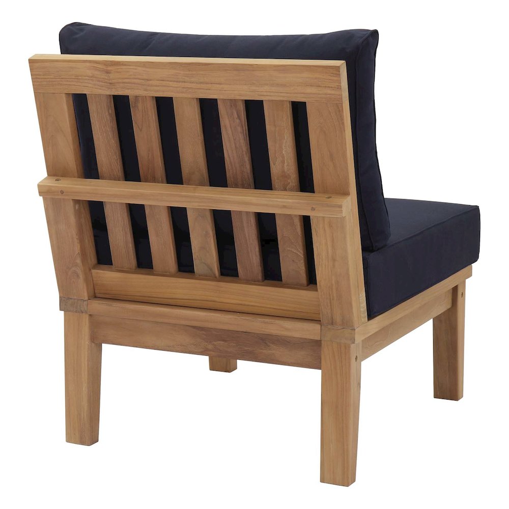 Marina Armless Outdoor Patio Teak Sofa. Picture 3