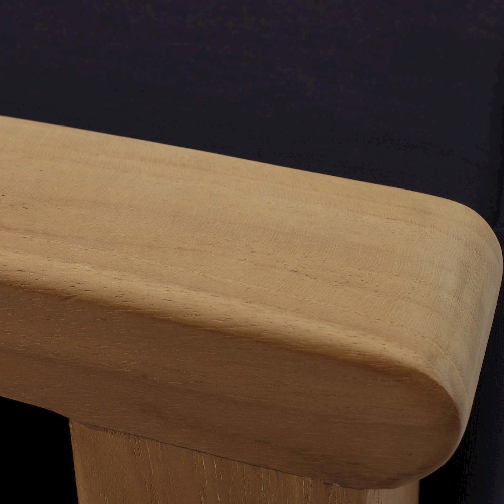 Marina Outdoor Patio Teak Ottoman. Picture 4