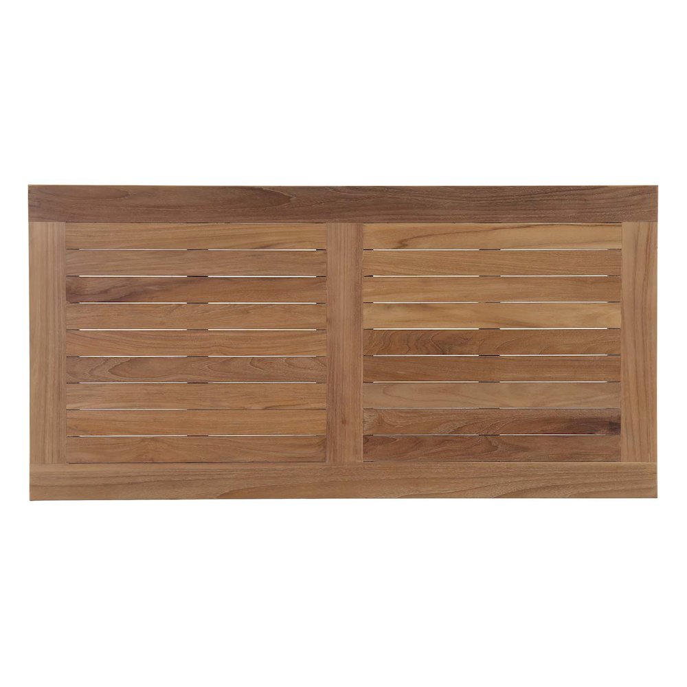 Marina Outdoor Patio Teak Rectangle Coffee Table. Picture 3