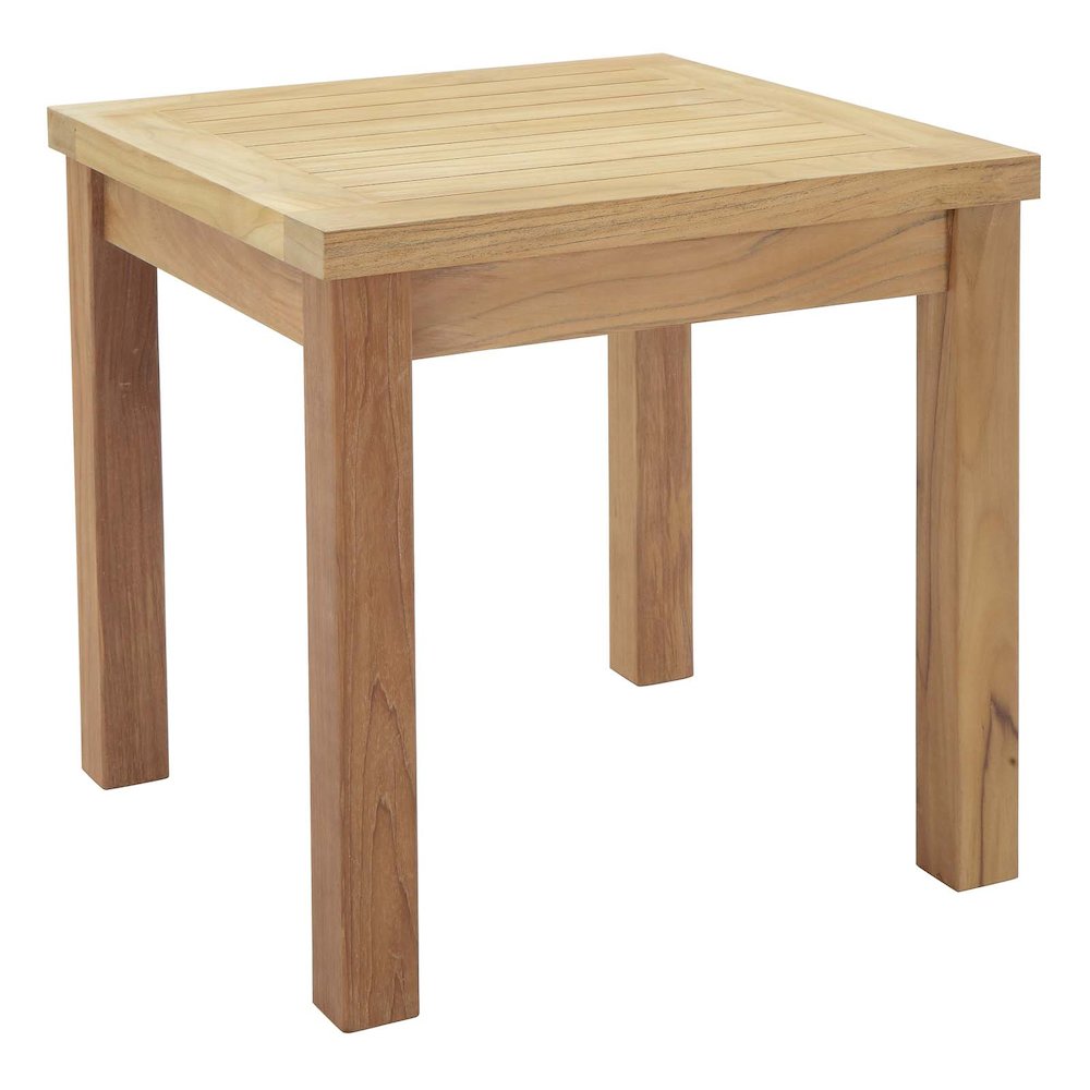 Marina Outdoor Patio Teak Side Table. Picture 1