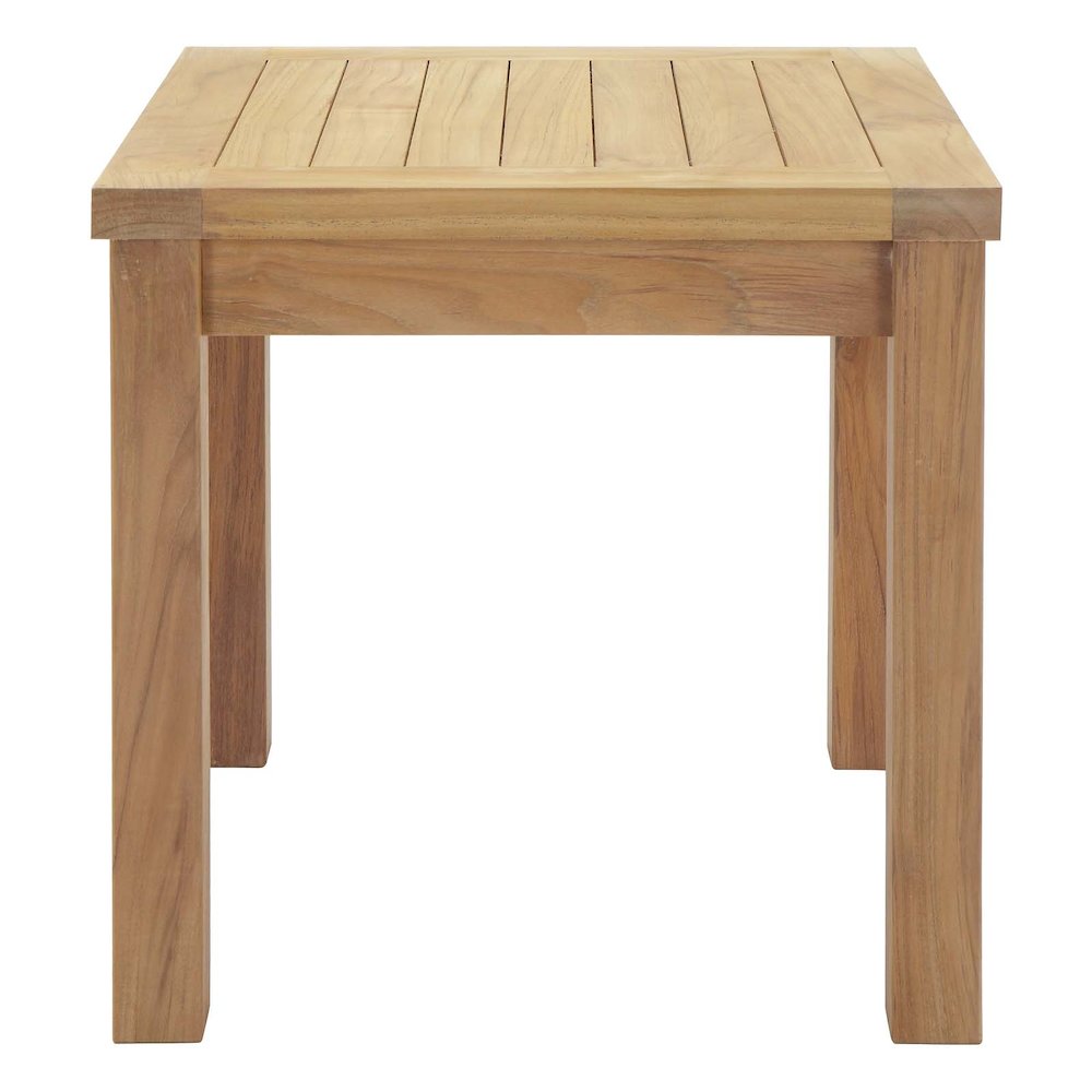 Marina Outdoor Patio Teak Side Table. Picture 5
