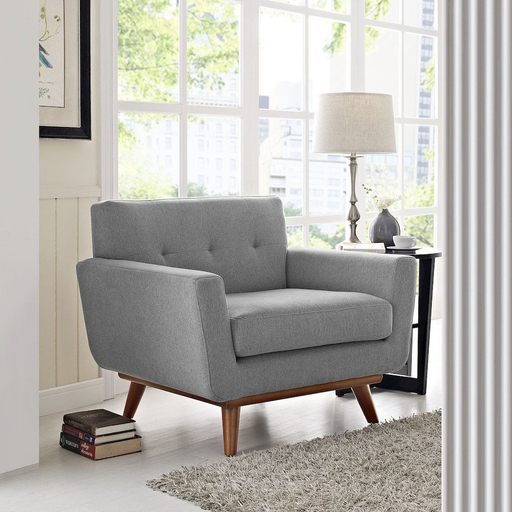 Engage Upholstered Fabric Armchair. Picture 5