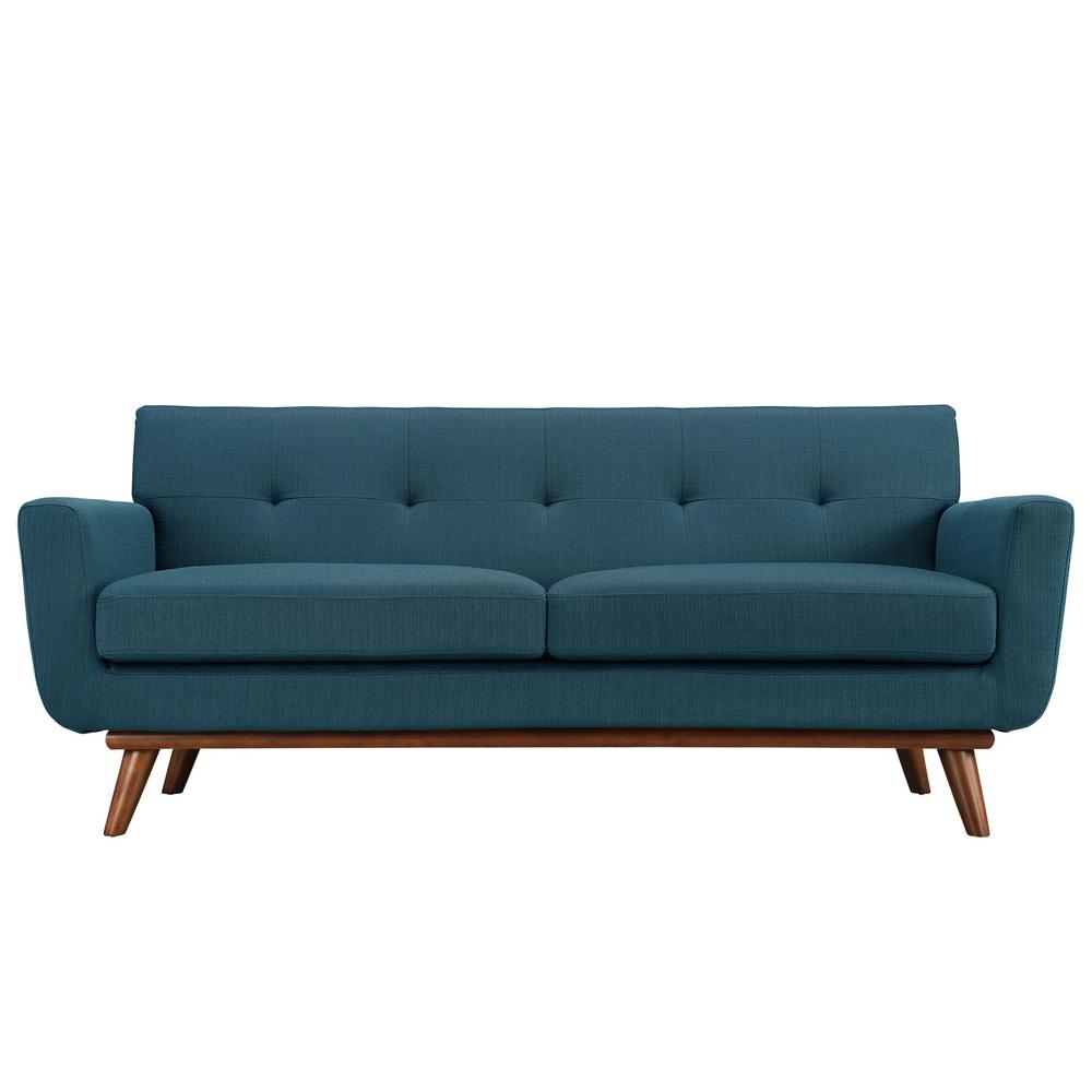 Engage Upholstered Fabric Loveseat. Picture 1