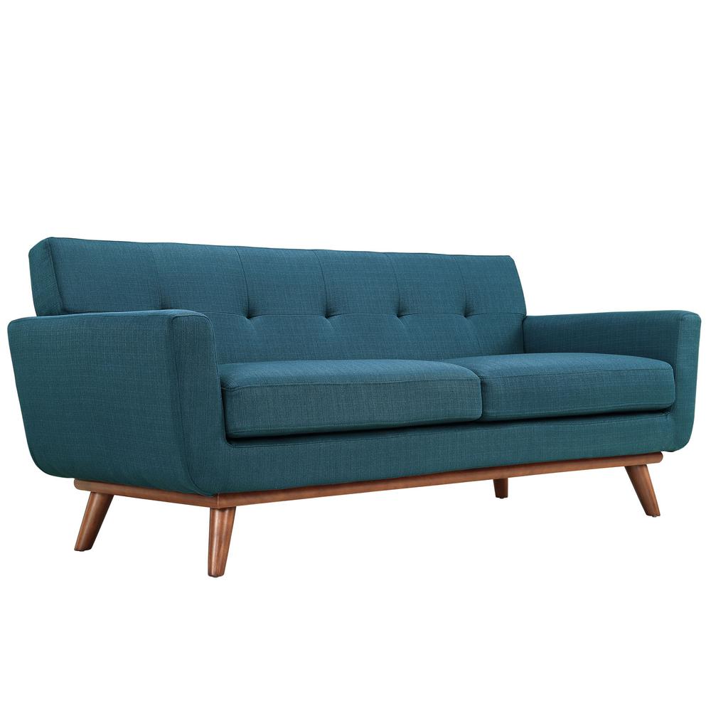 Engage Upholstered Fabric Loveseat. Picture 2