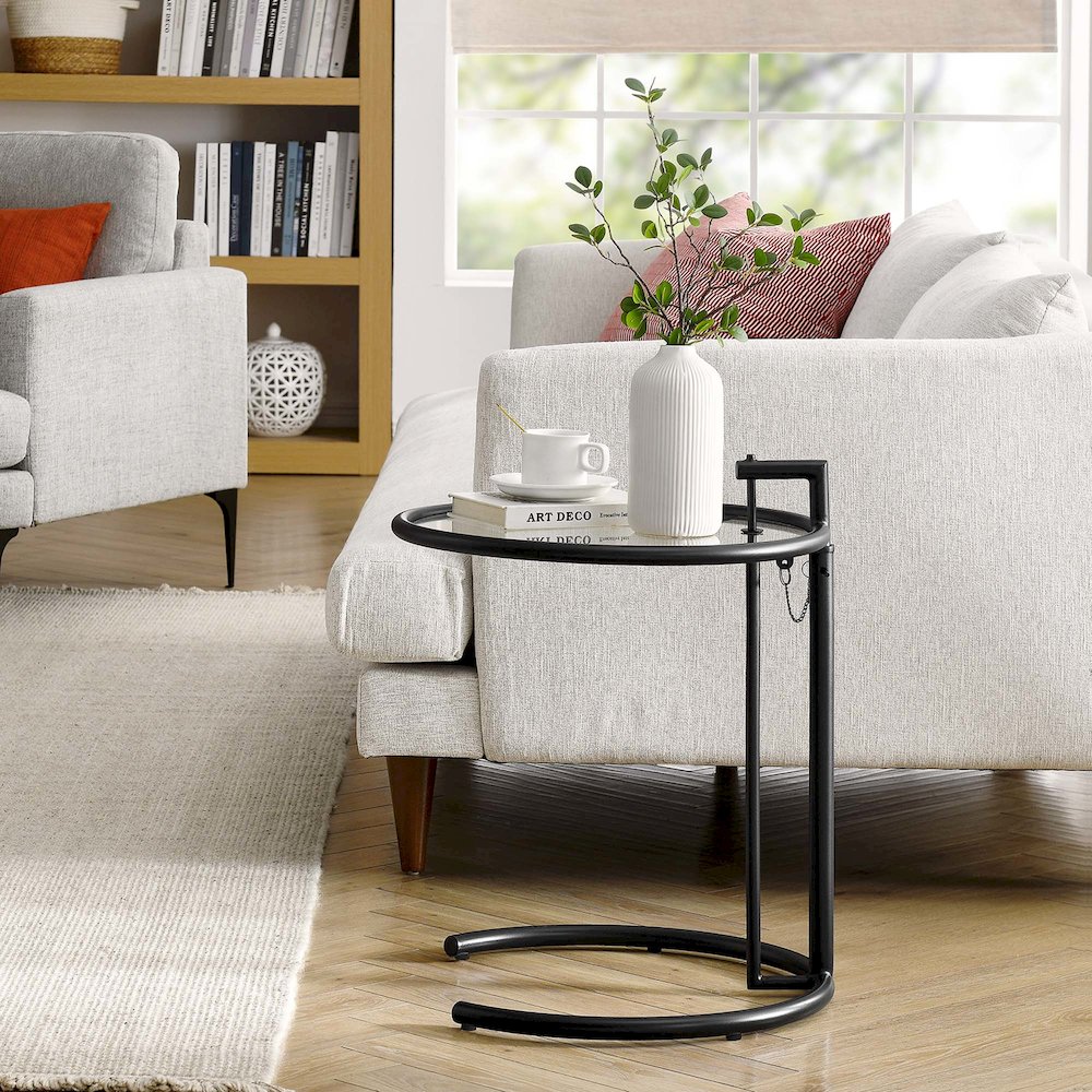 Eileen Gray Metal Side Table. Picture 9