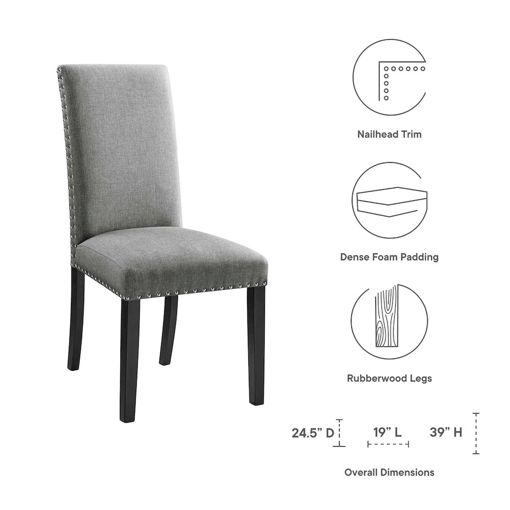 Parcel Dining Upholstered Fabric Side Chair. Picture 2