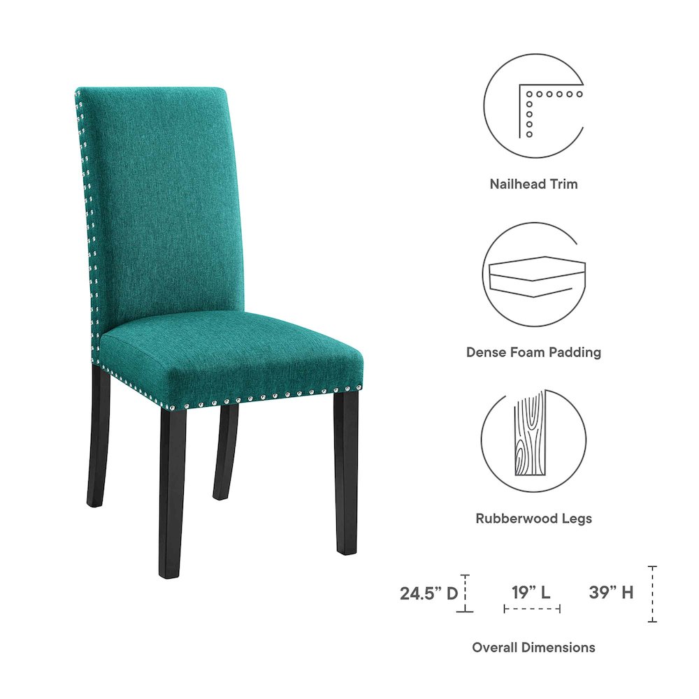 Parcel Dining Upholstered Fabric Side Chair. Picture 2
