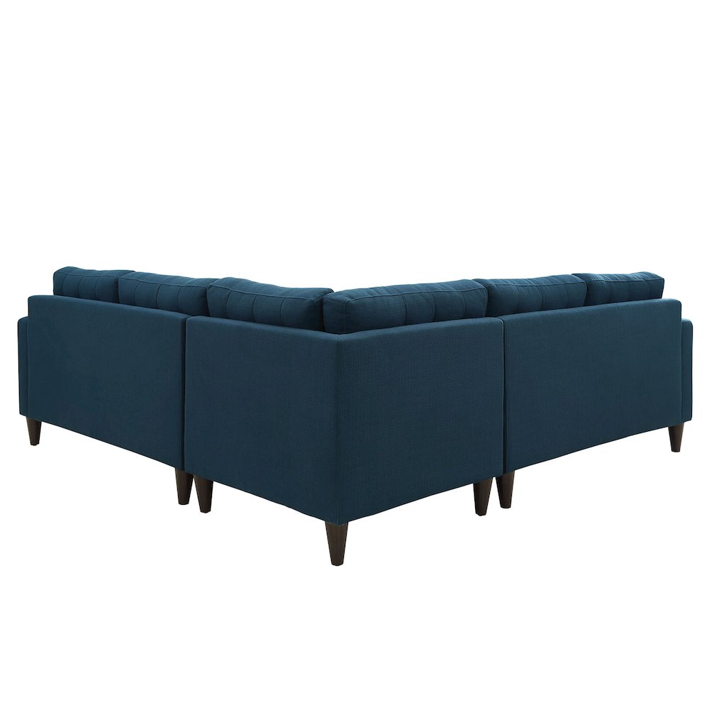 Empress 3 Piece Upholstered Fabric Sectional Sofa Set. Picture 3