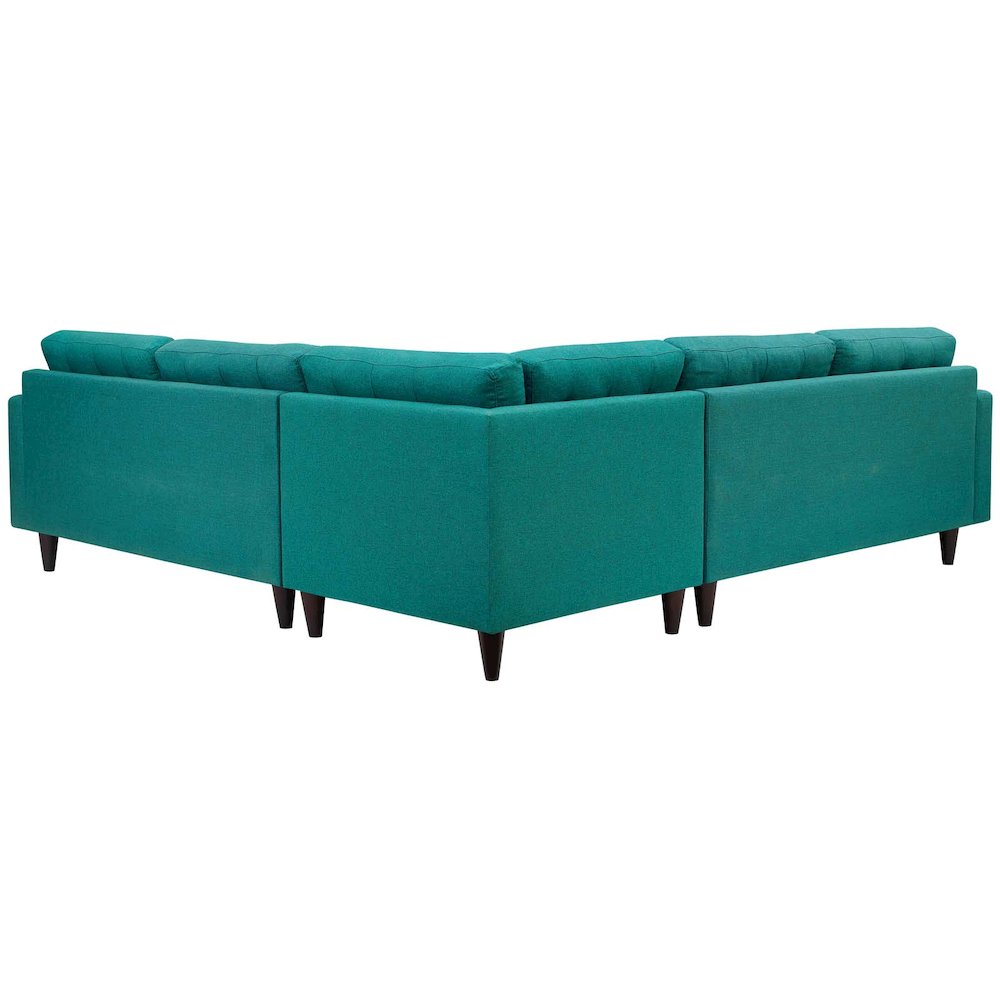 Empress 3 Piece Upholstered Fabric Sectional Sofa Set. Picture 3