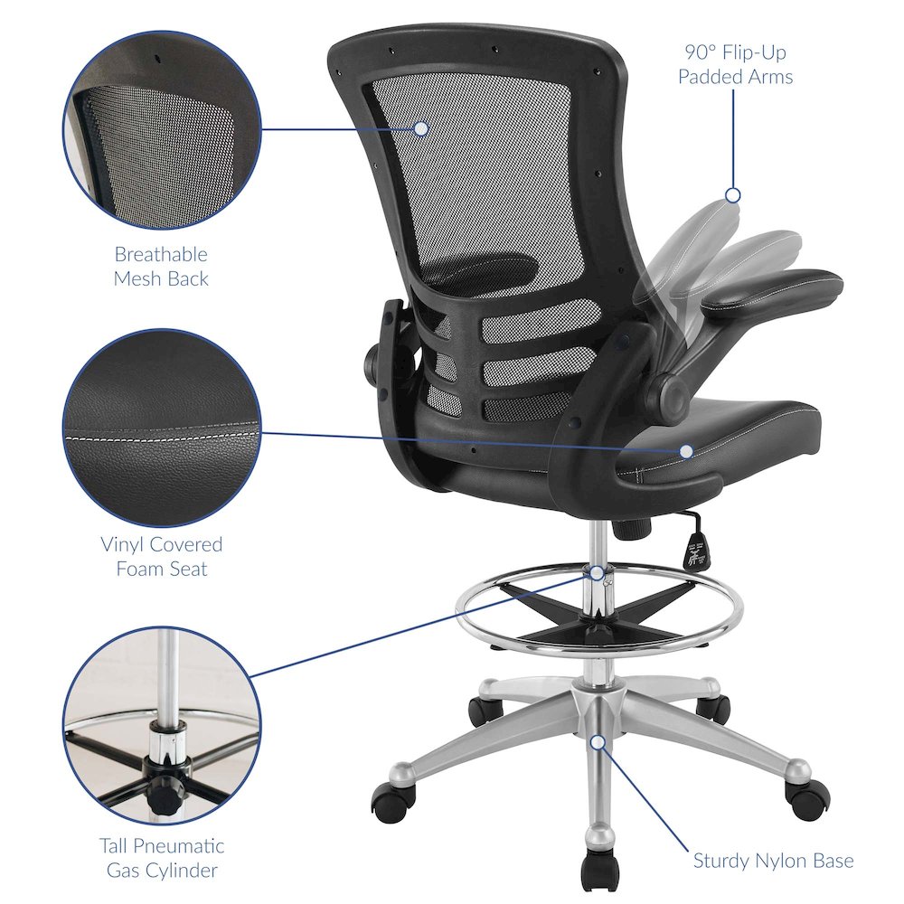Attainment Vinyl Drafting Chair. Picture 3