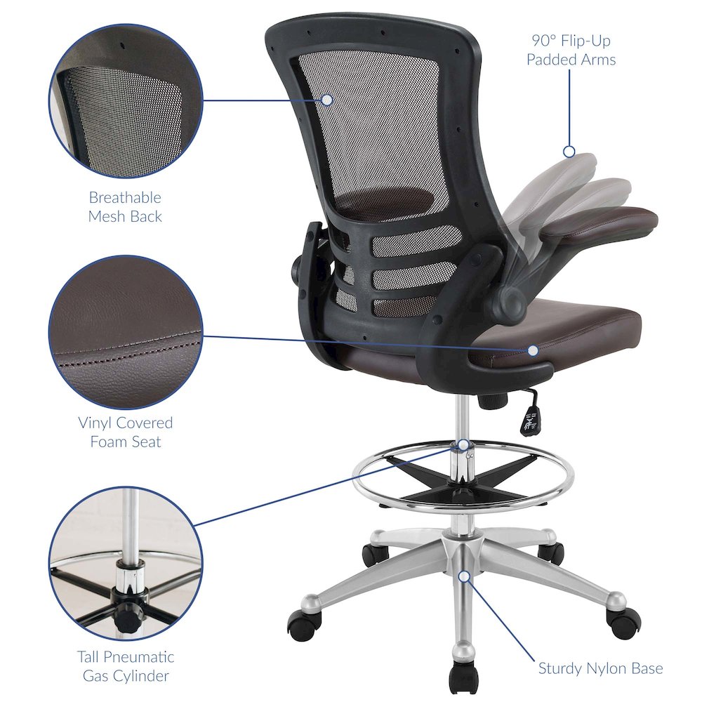Attainment Vinyl Drafting Chair. Picture 2