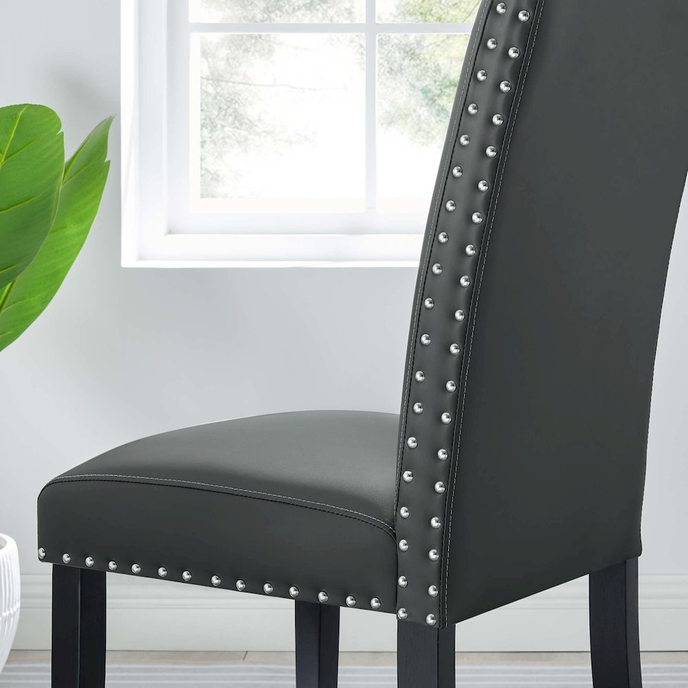 Parcel Dining Faux Leather Side Chair. Picture 8