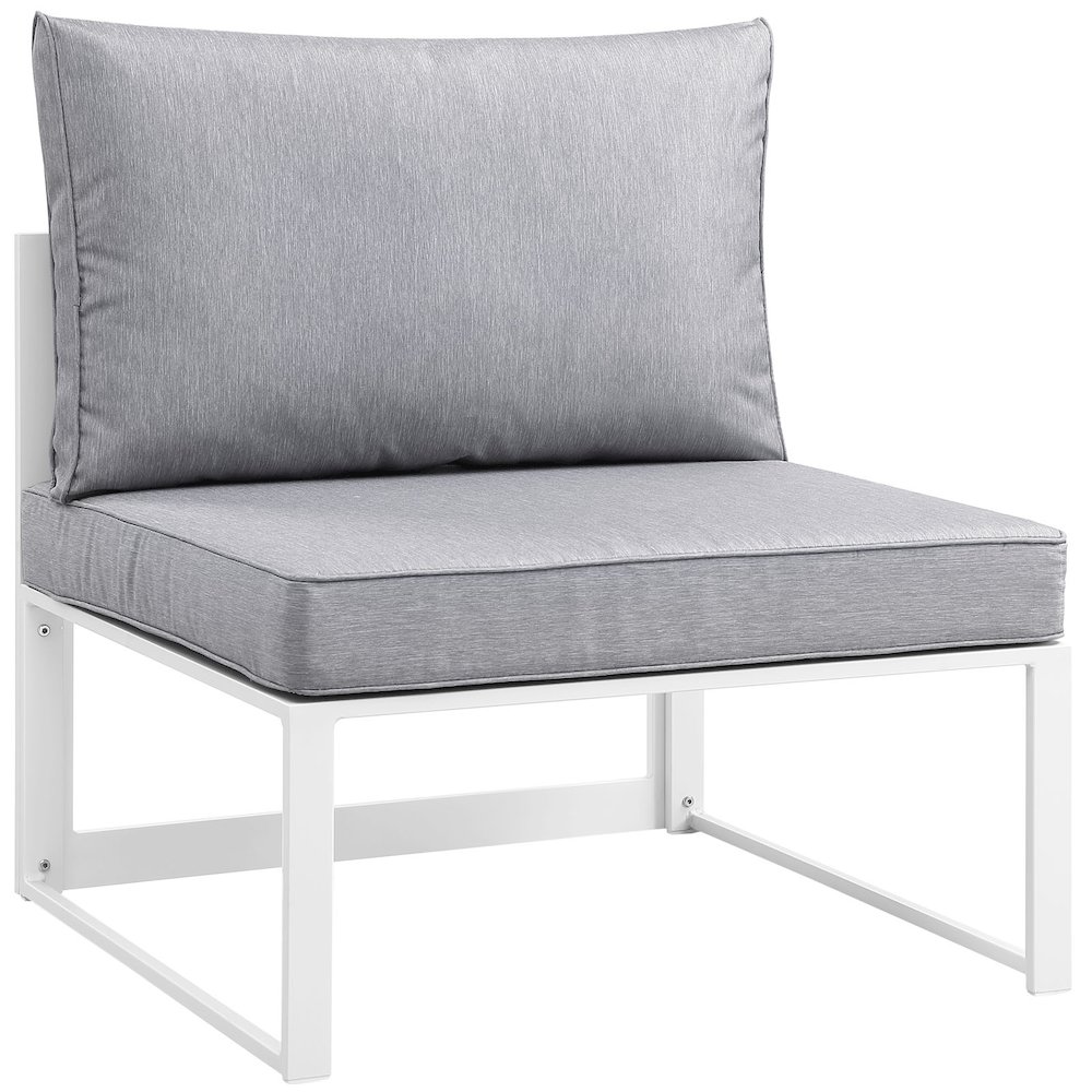 Fortuna Armless Outdoor Patio Chair. Picture 1