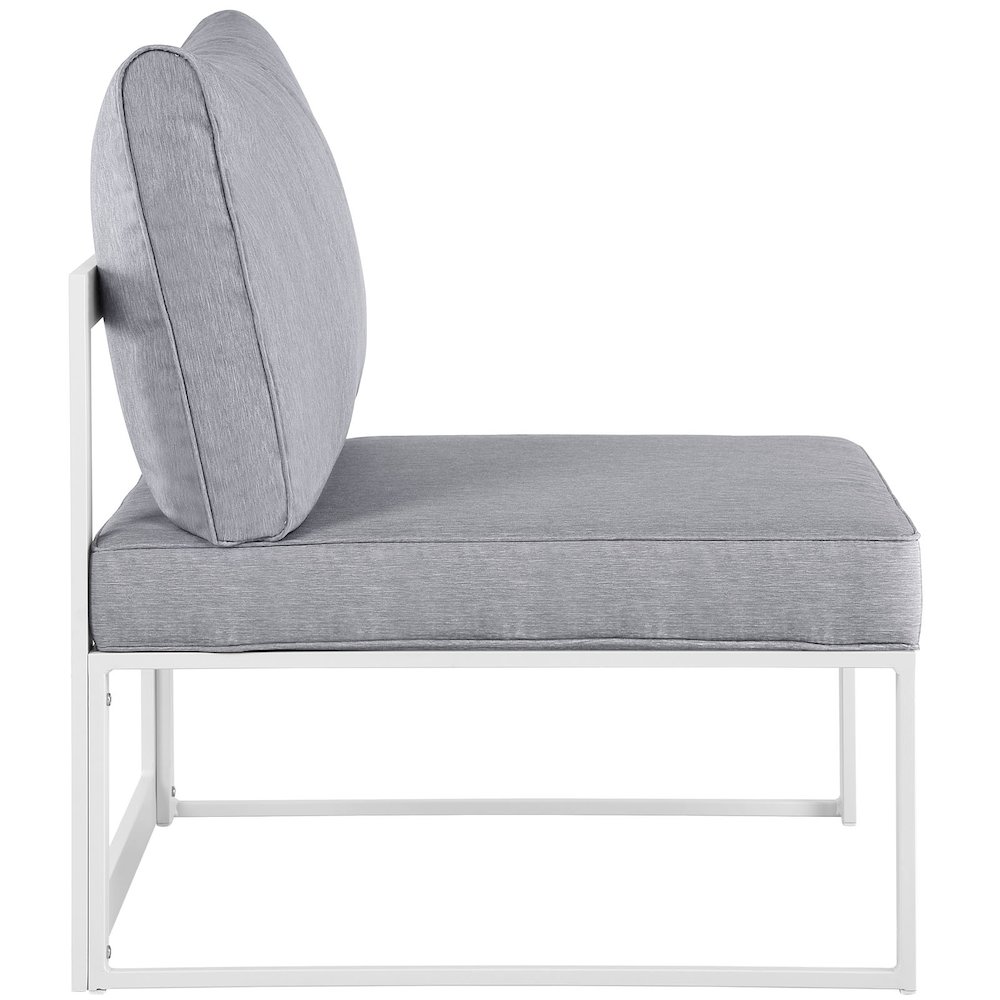 Fortuna Armless Outdoor Patio Chair. Picture 2