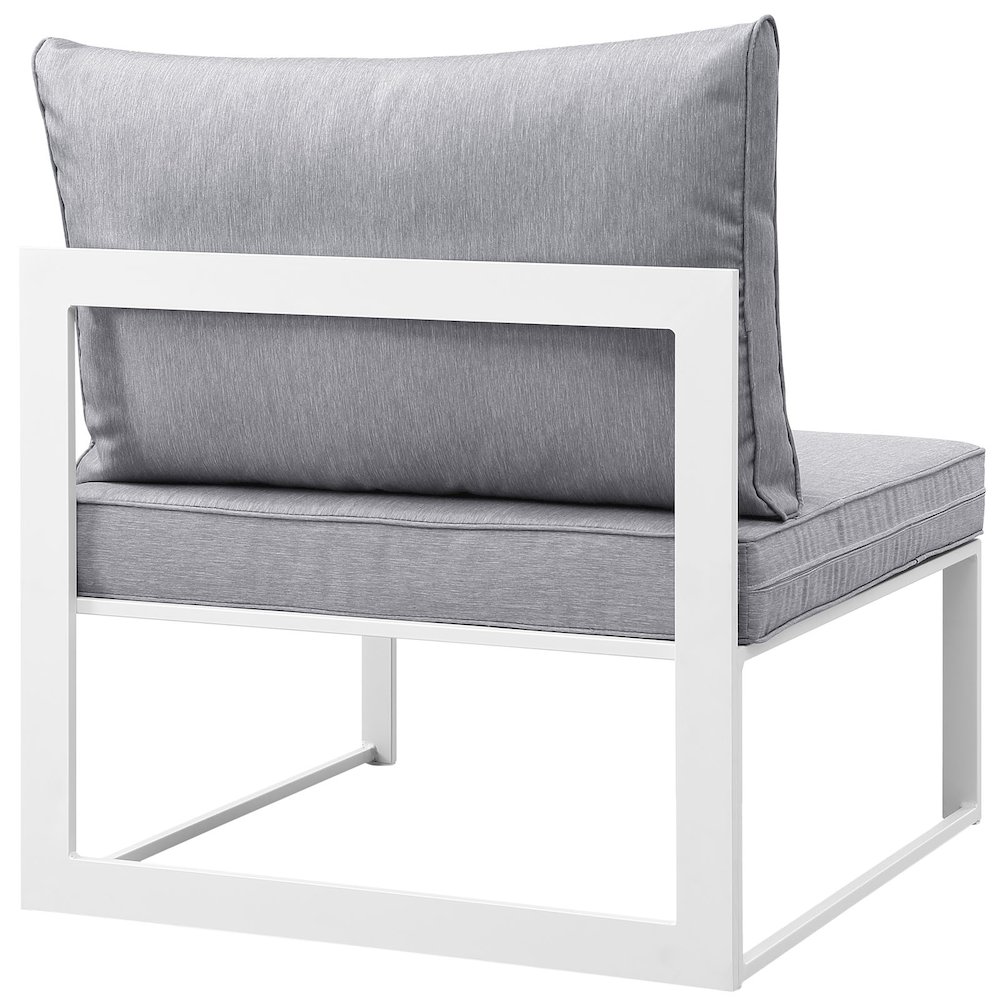 Fortuna Armless Outdoor Patio Chair. Picture 3