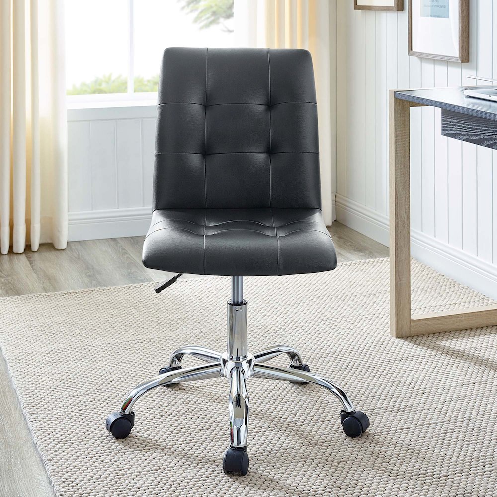 Prim Armless Mid Back Office Chair. Picture 11