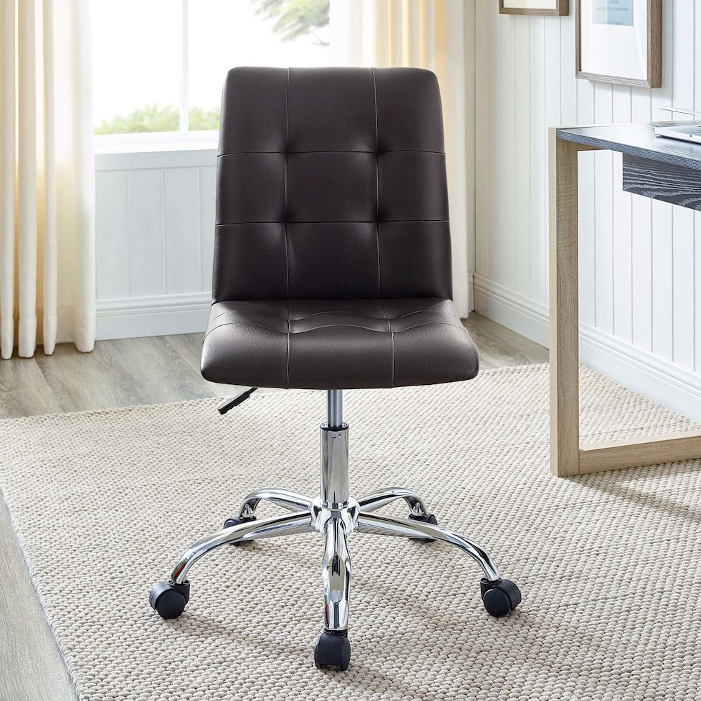 Prim Armless Mid Back Office Chair. Picture 8