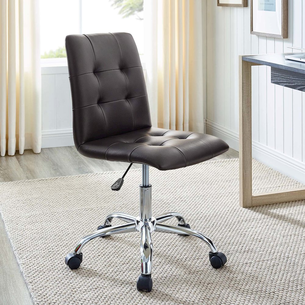 Prim Armless Mid Back Office Chair. Picture 7