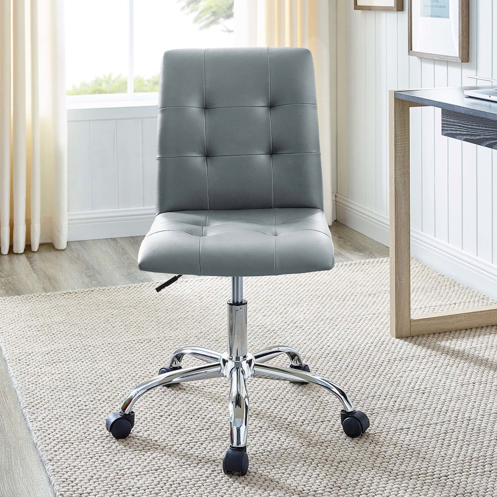 Prim Armless Mid Back Office Chair. Picture 11
