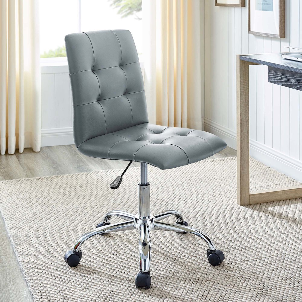 Prim Armless Mid Back Office Chair. Picture 10
