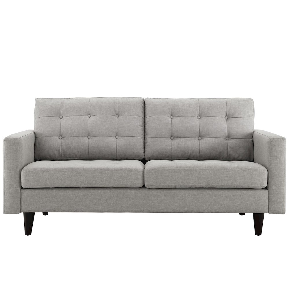 Empress Upholstered Fabric Loveseat. Picture 2