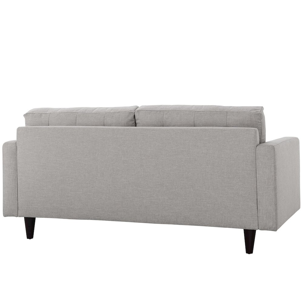 Empress Upholstered Fabric Loveseat. Picture 3