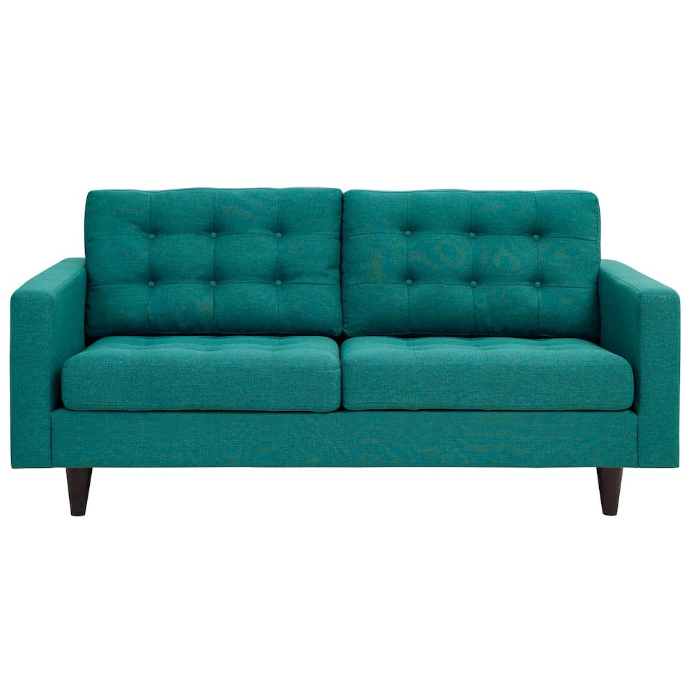 Empress Upholstered Fabric Loveseat. Picture 2
