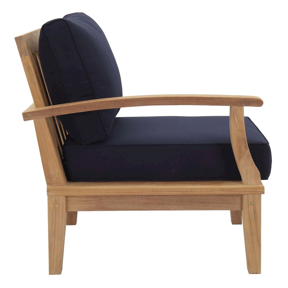 Marina 6 Piece Outdoor Patio Teak Set. Picture 5